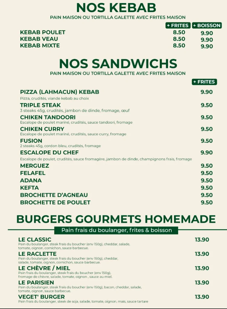 Greedy Cow Bakes menu 6
